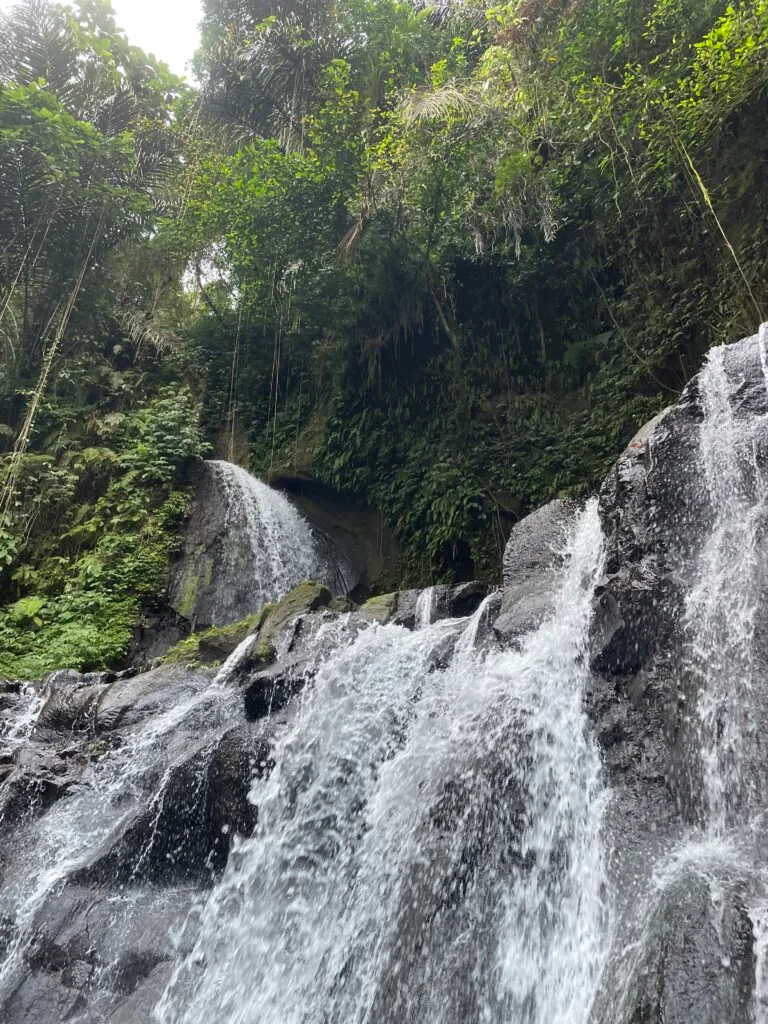 View from under the waterfall